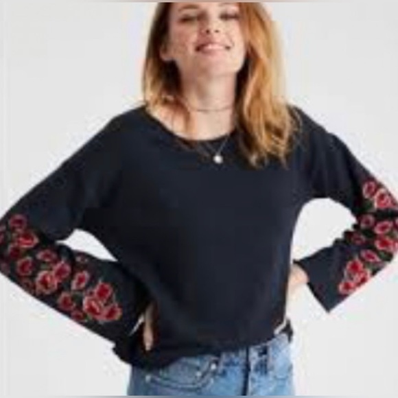 American Eagle Embroidered Sweatshirt - Picture 2 of 5